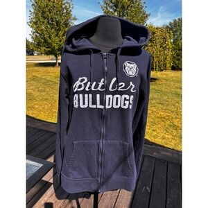 Butler Bulldogs‎ NCAA Cover One Navy Blue Full Zip Hoodie Women's XL